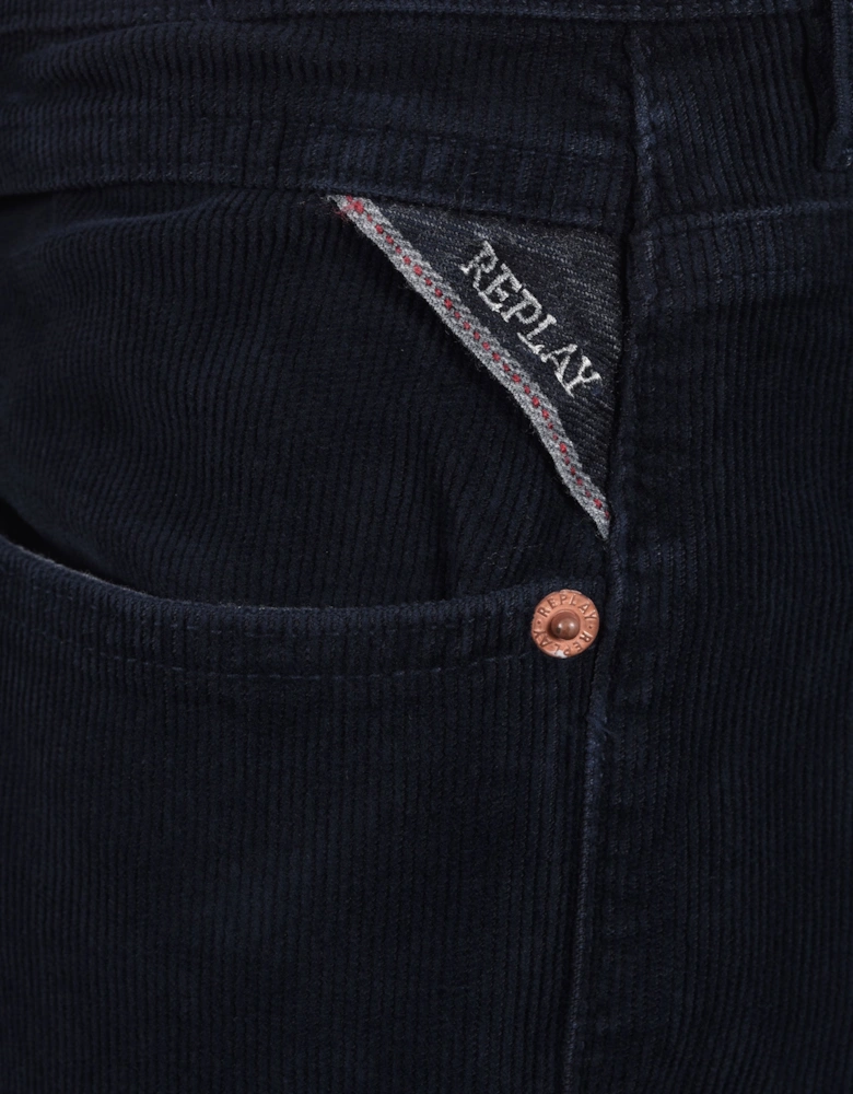 REPLAY GROVER CORDS NAVY