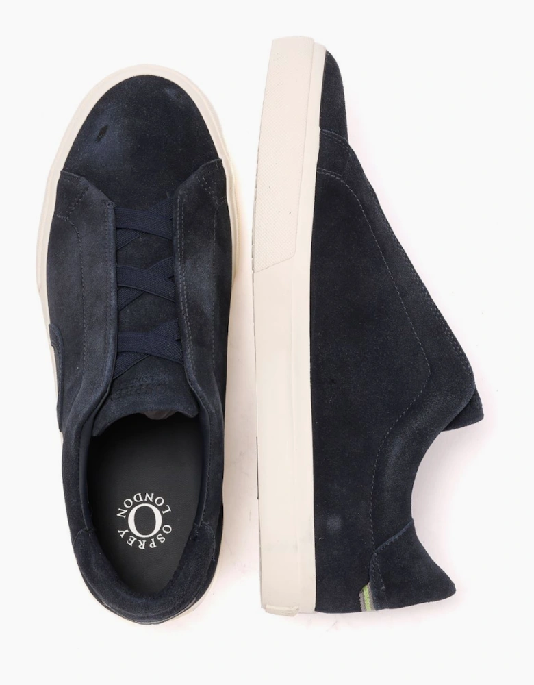 Osprey London The Vermont Suede Men's Navy Trainers