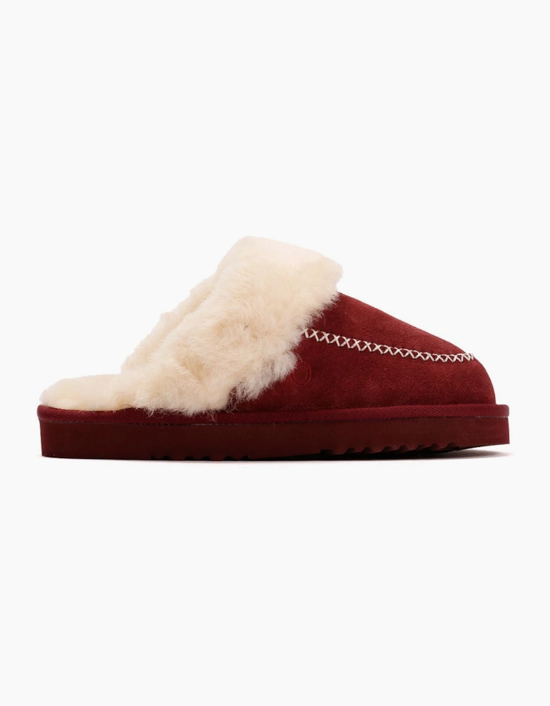 Osprey London The Celeste Suede Women's Merlot Slippers