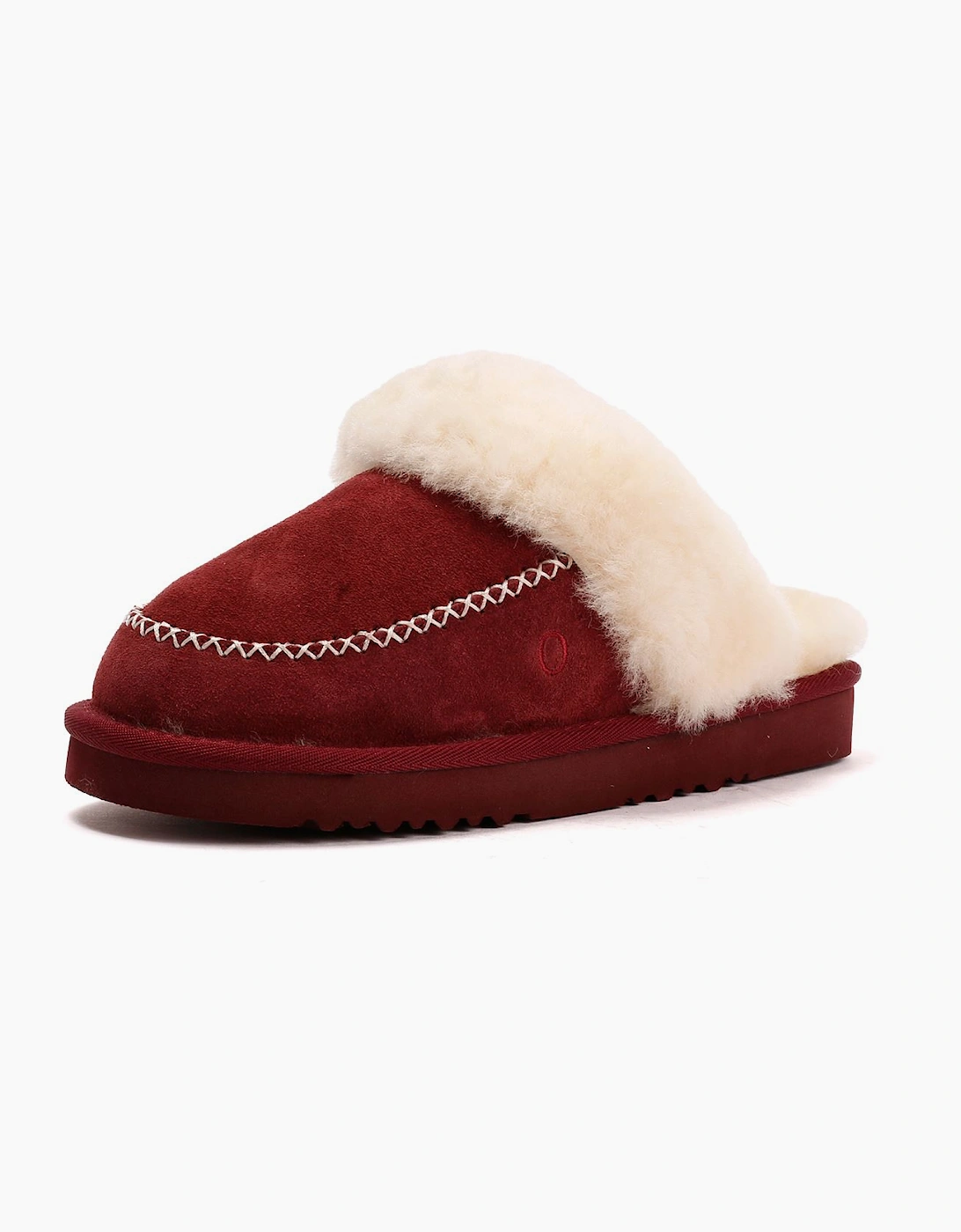 Osprey London The Celeste Suede Women's Merlot Slippers