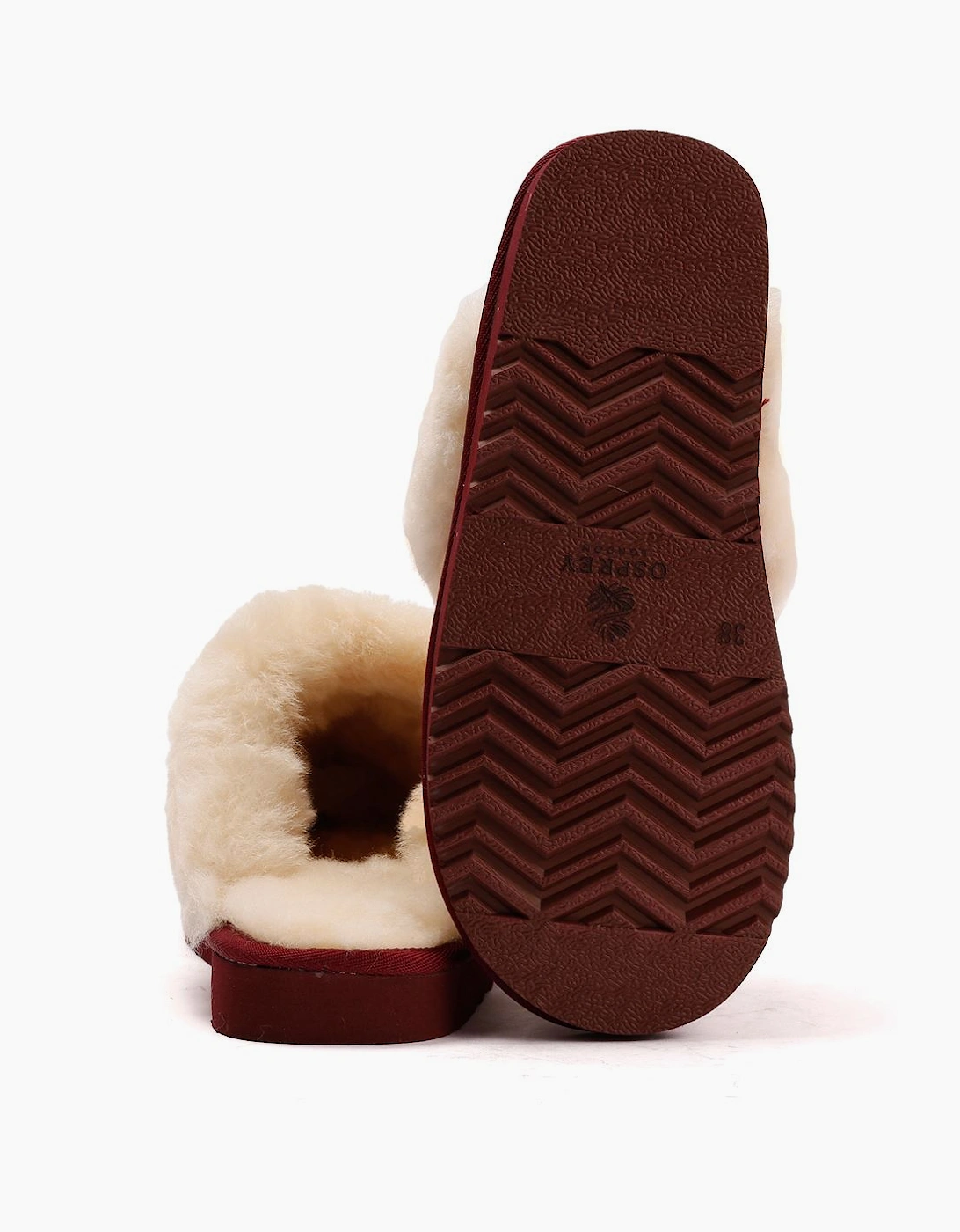 Osprey London The Celeste Suede Women's Merlot Slippers