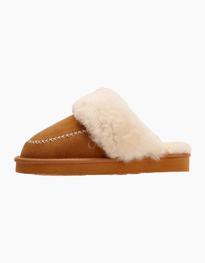 Osprey London The Celeste Suede Women's Chestnut Slippers
