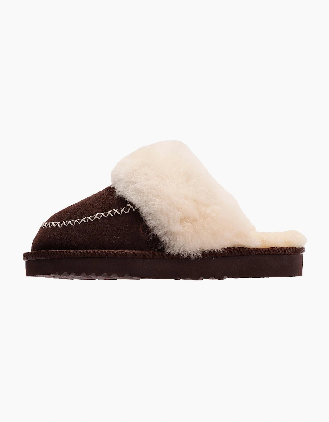 Osprey London The Celeste Suede Women's Chocolate Slippers