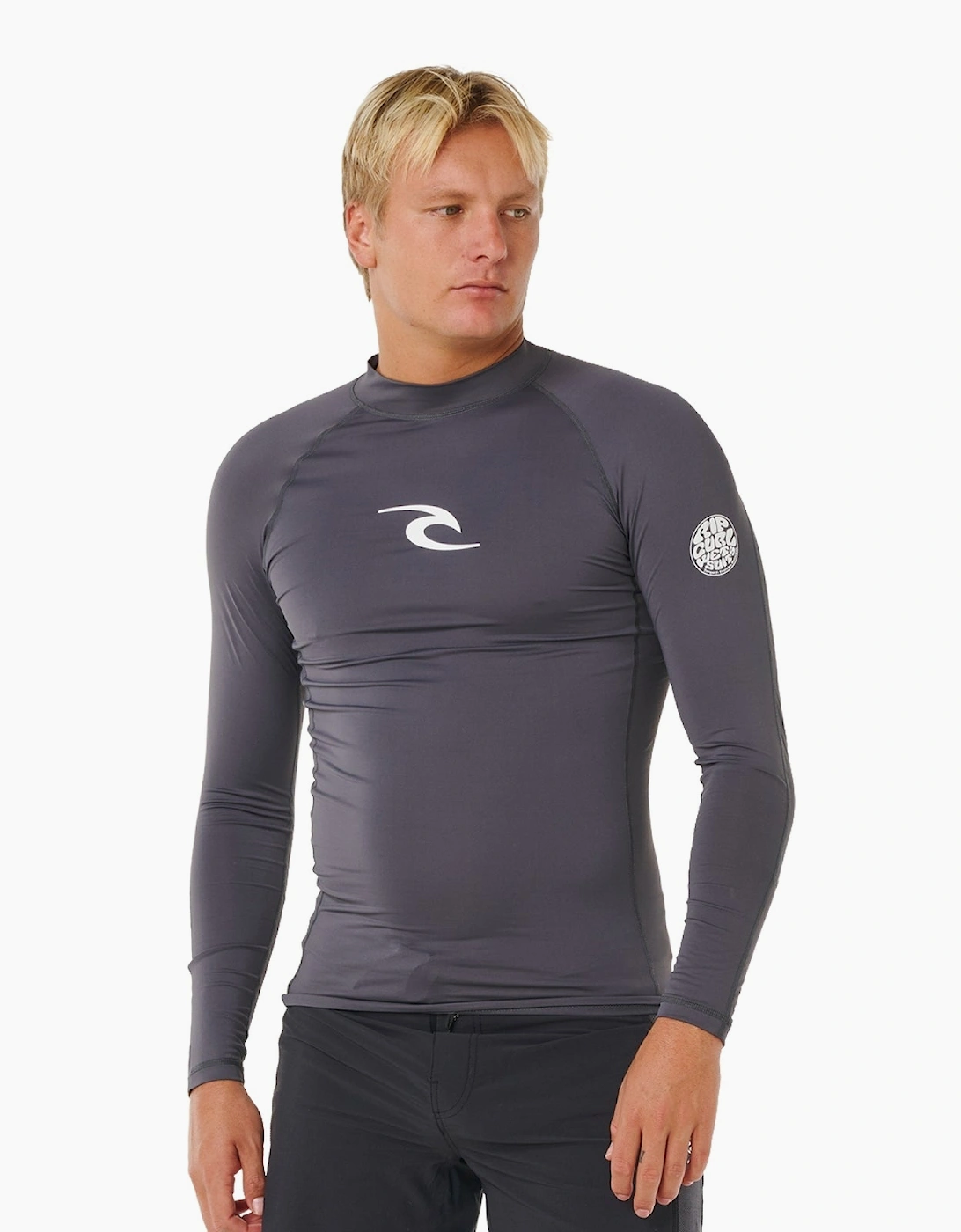 Rip Curl Mens Waves Long Sleeve Rash Vest, 2 of 1