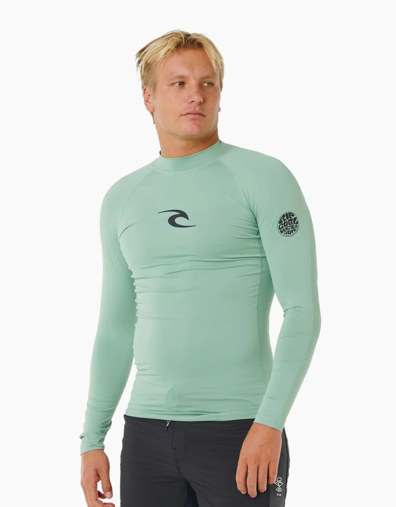 Rip Curl Mens Waves Long Sleeve Rash Vest
