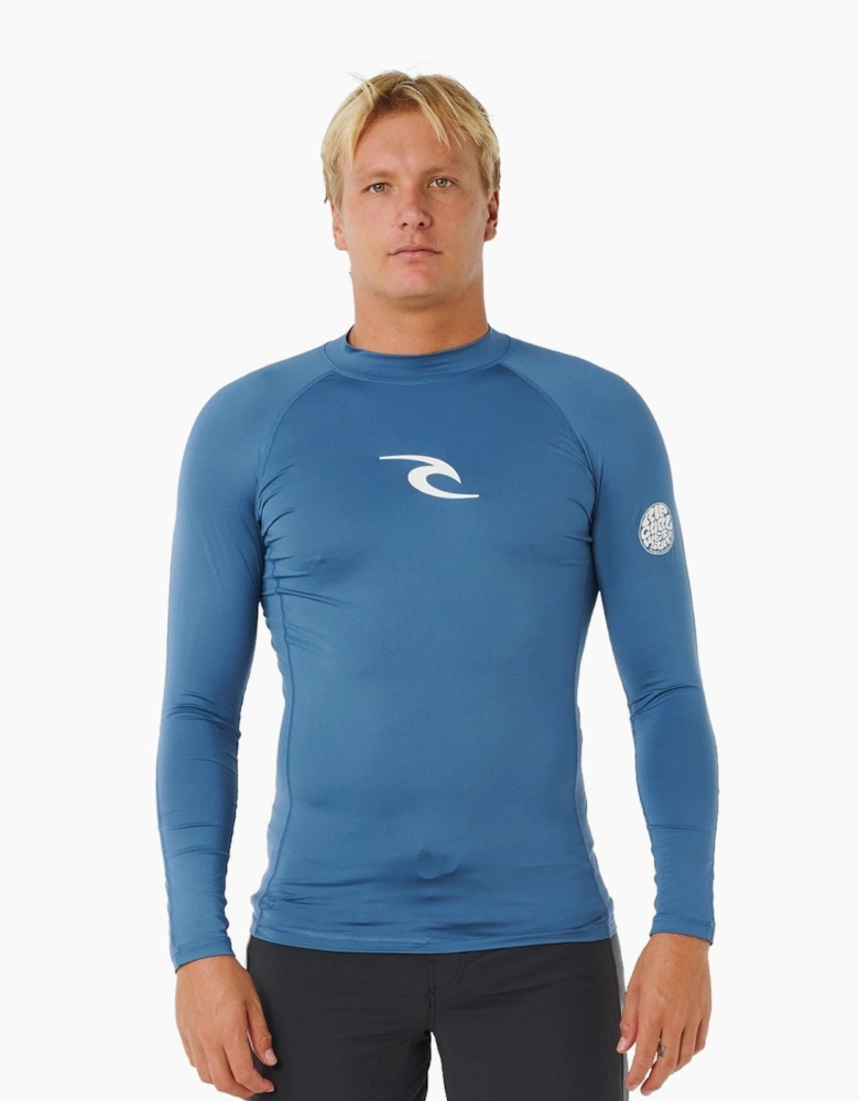 Rip Curl Mens Waves Long Sleeve Rash Vest