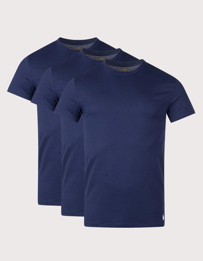 3 Pack Slim Fit Crewneck Loungewear T-Shirt