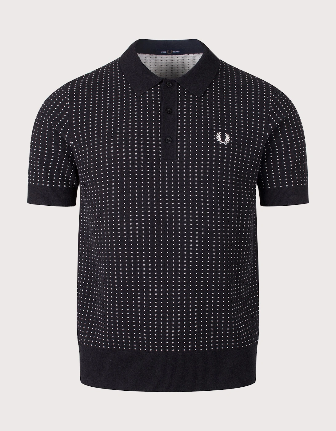 Regular Fit Bouclé Dot Knitted Polo Shirt, 4 of 3