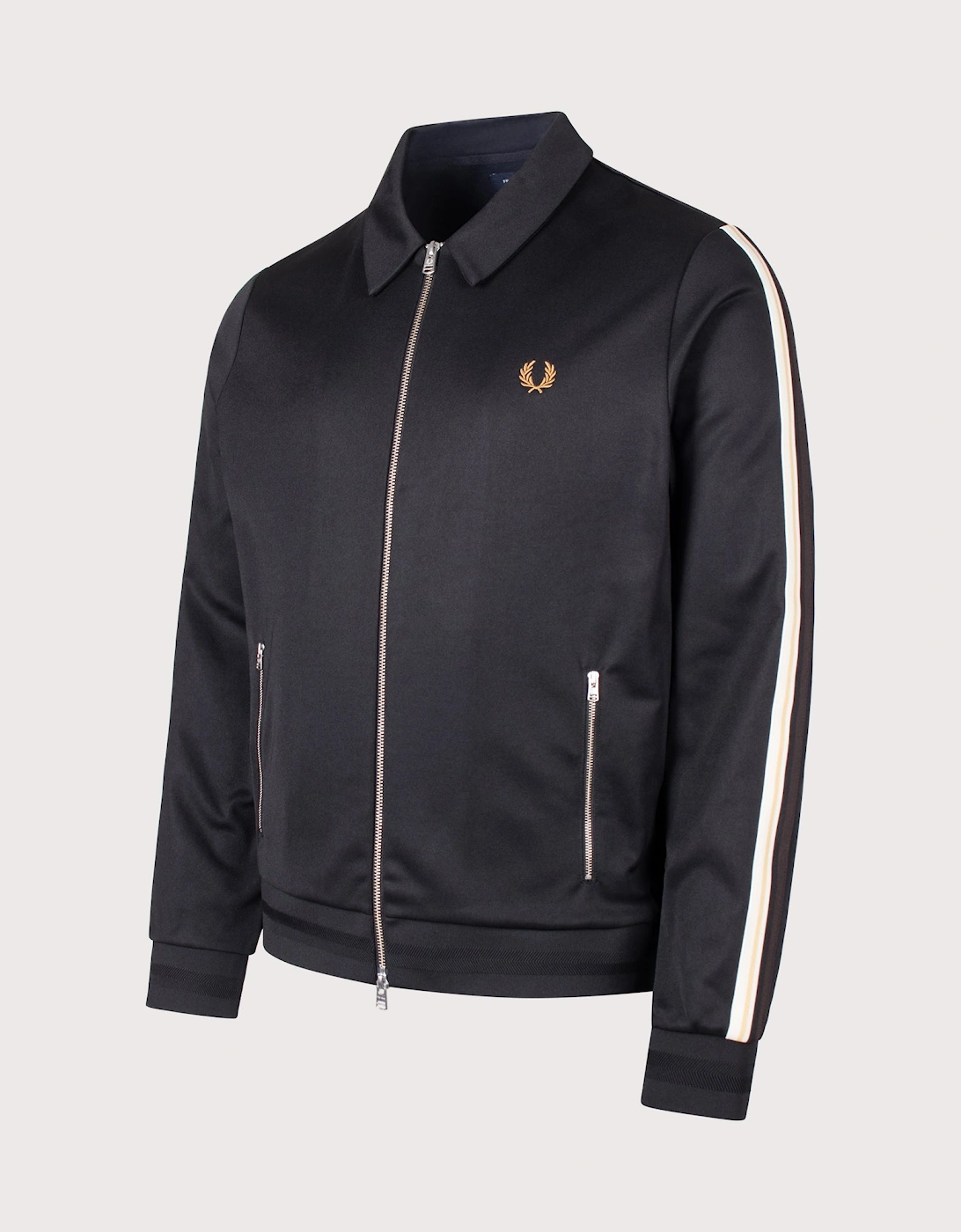 Regular Fit Tipped Tape Track Jacket