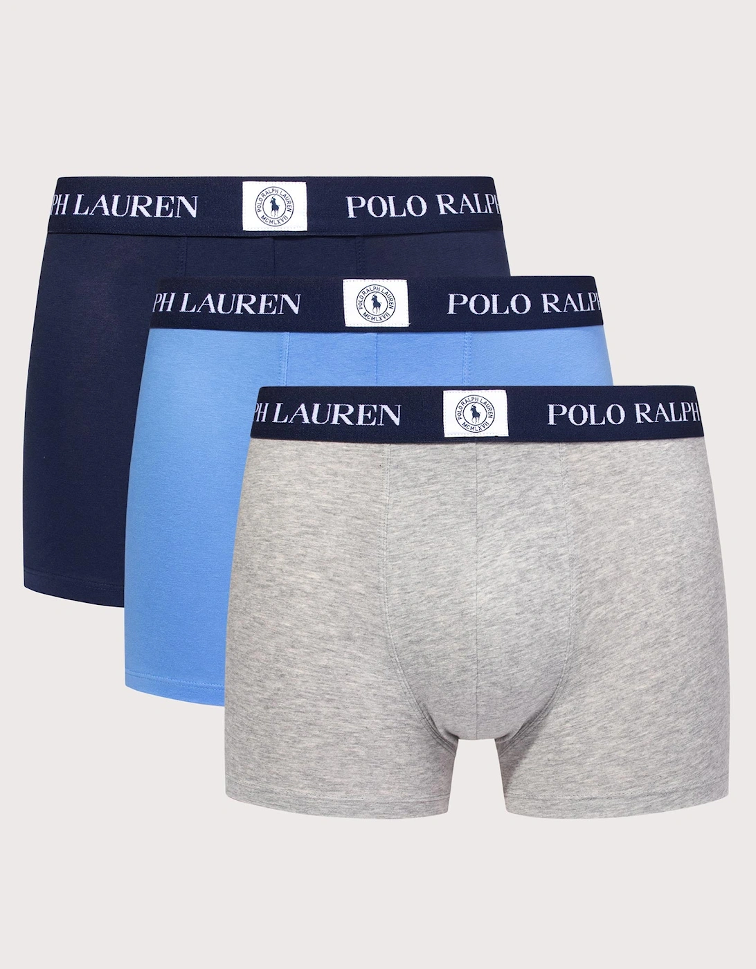 3 Pack Classic Stretch Cotton Trunks, 3 of 2