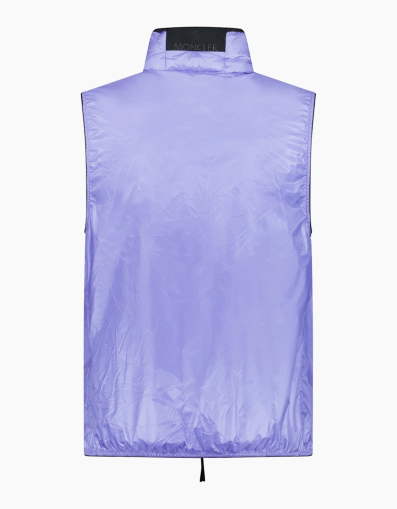 Moncler Lautaret Quilted Shell Gilet Lilac