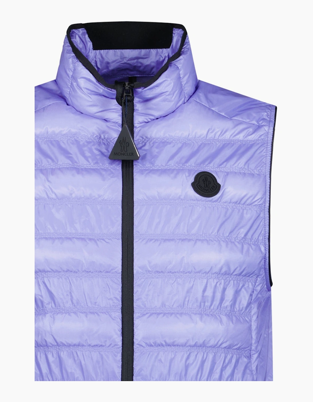 Moncler Lautaret Quilted Shell Gilet Lilac