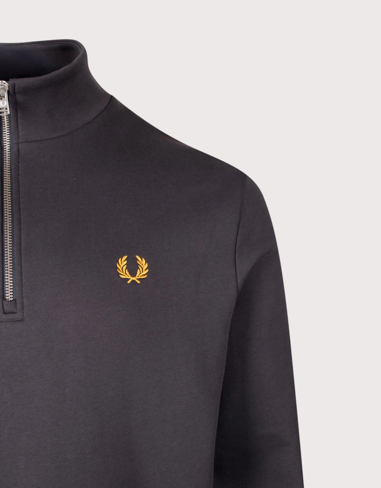 Regular Fit Quarter Zip Sweatshirt