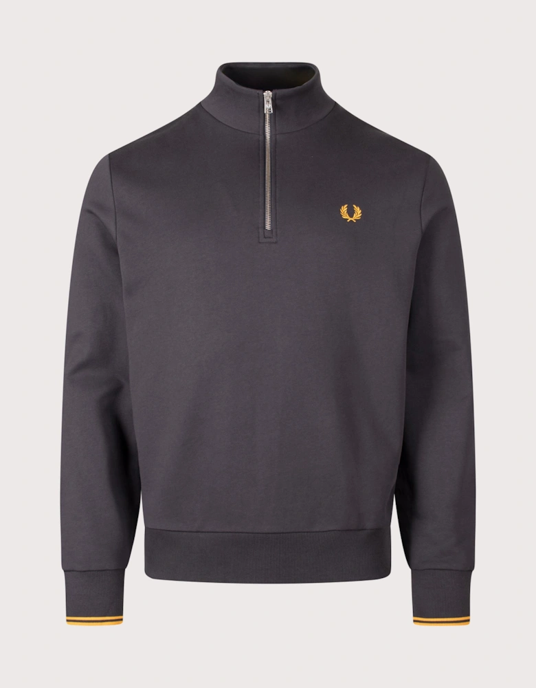 Regular Fit Quarter Zip Sweatshirt