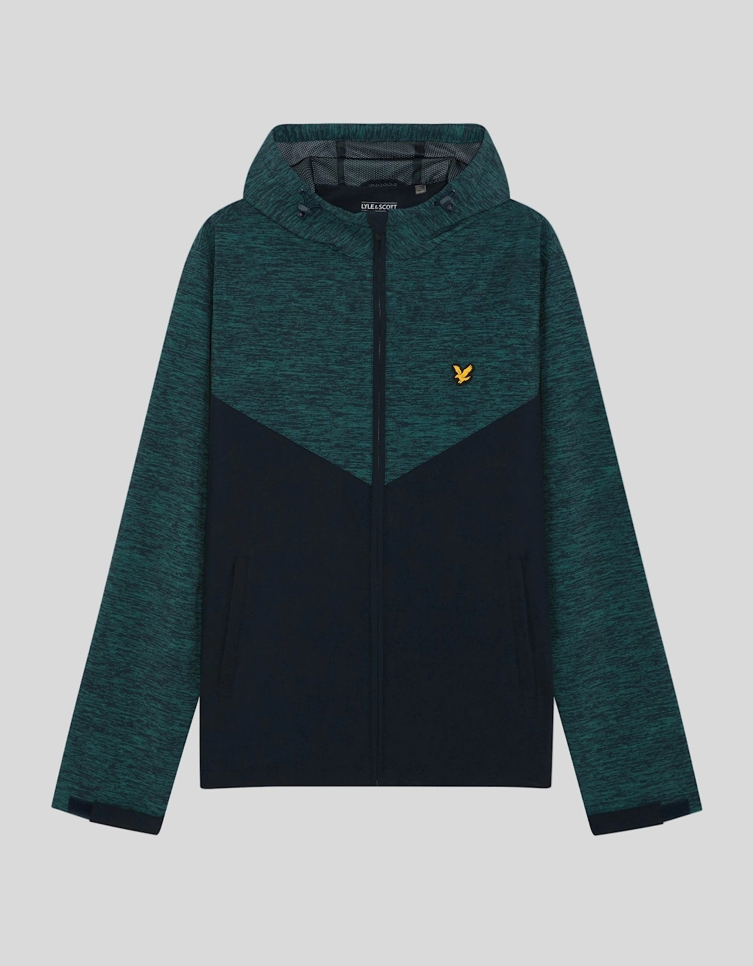 Lyle And Scott Men's Green Sports Panelled Hooded Jacket - Size: 44/Regular