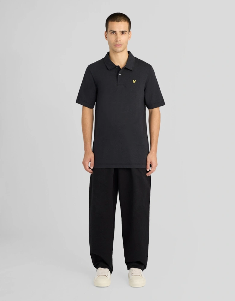 Relaxed Cotton Jersey Polo Shirt