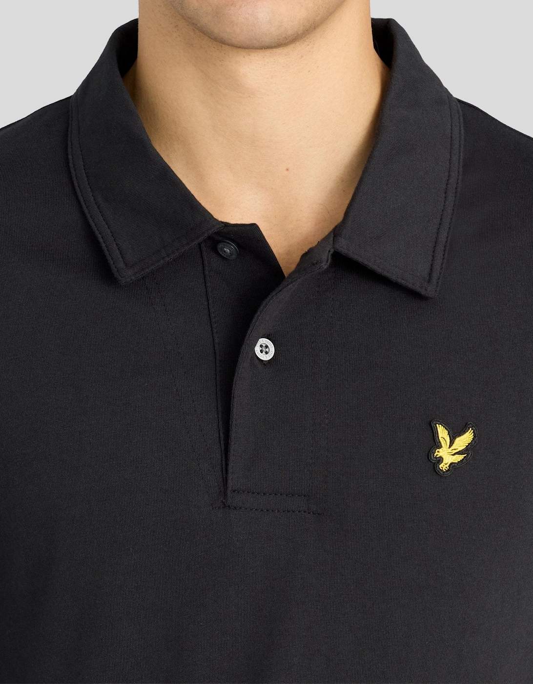 Relaxed Cotton Jersey Polo Shirt