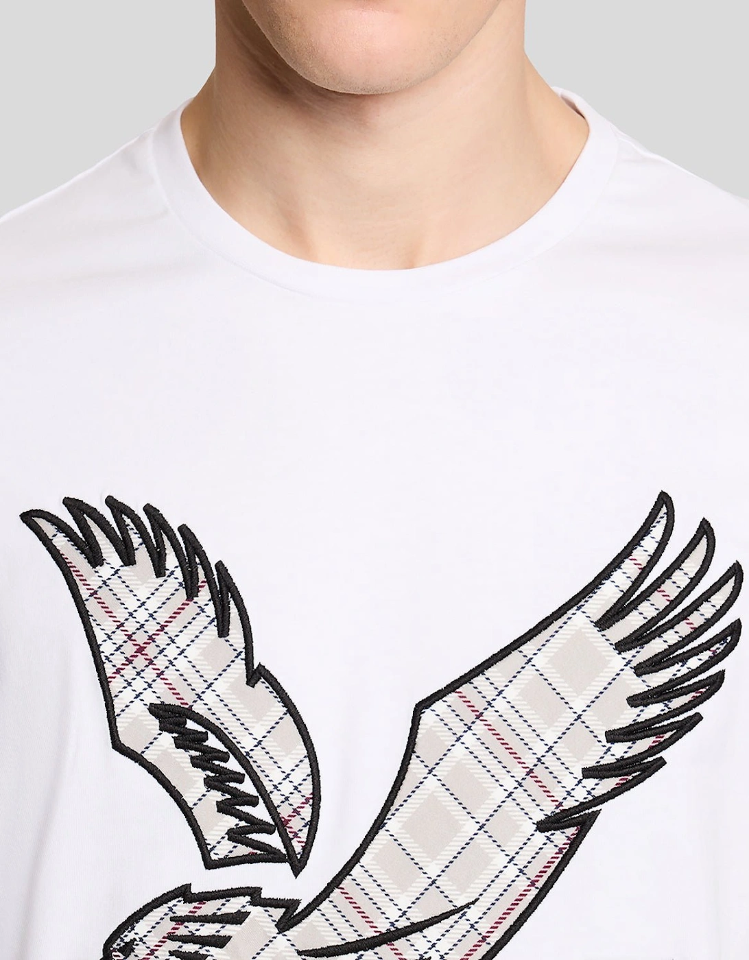 Check Eagle Cotton T-Shirt
