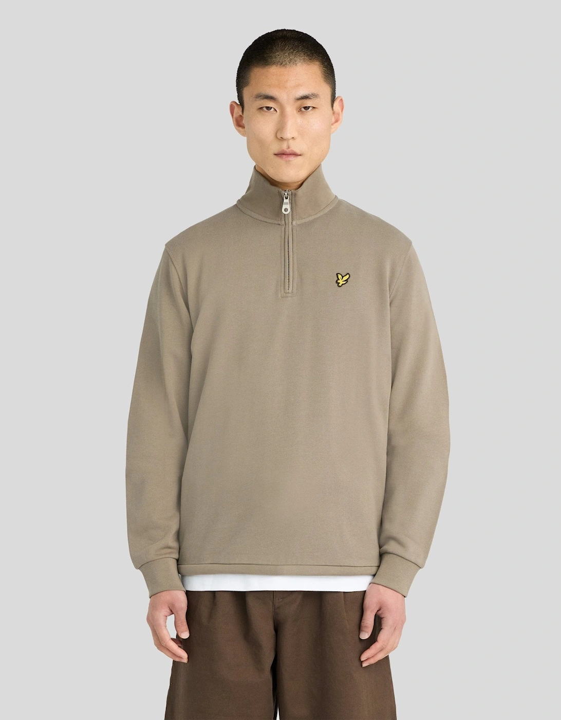 Cotton Loopback 1/4 Zip Sweatshirt, 7 of 6