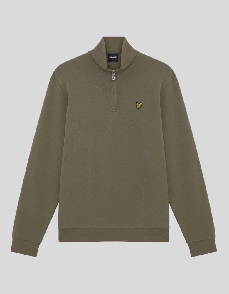 Cotton Loopback 1/4 Zip Sweatshirt