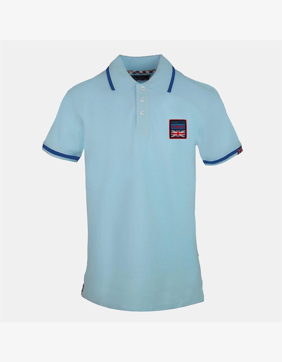 Flag Collared Neck Short Sleeve Regular Fit Shirt