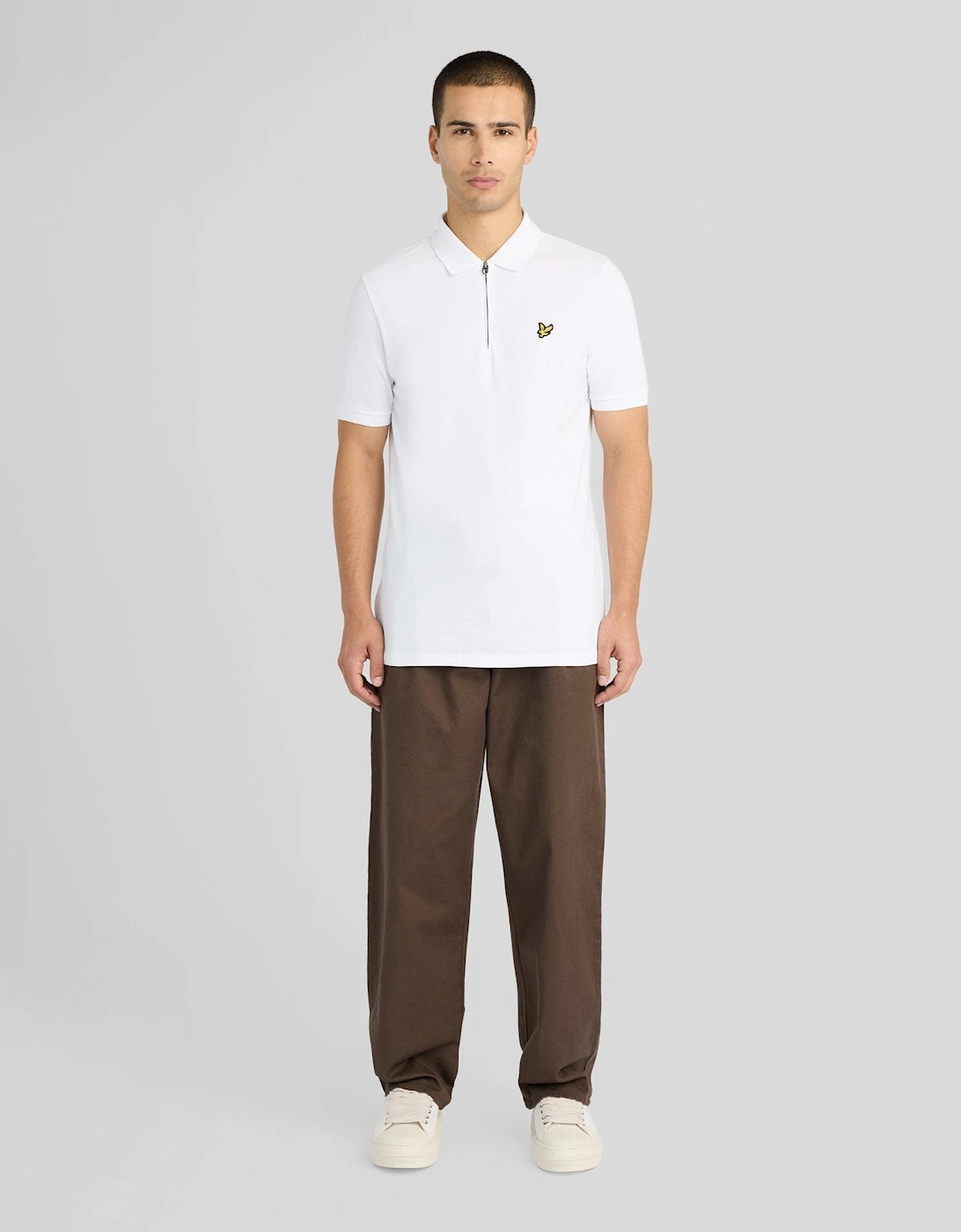 1/4 Zip Short Sleeve Polo Shirt