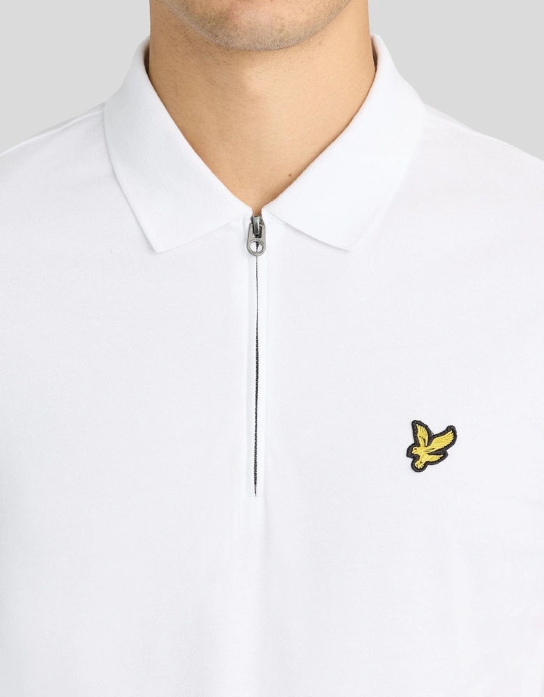 1/4 Zip Short Sleeve Polo Shirt