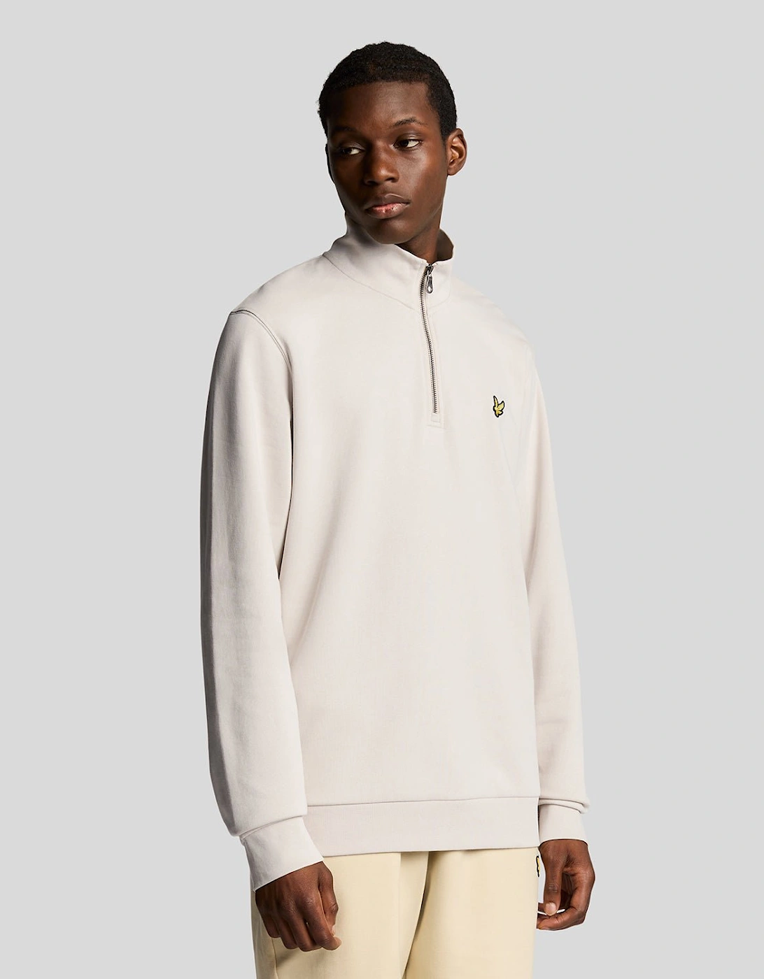 Cotton Loopback 1/4 Zip Sweatshirt, 6 of 5