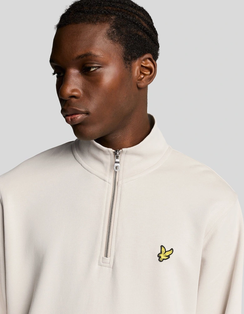 Cotton Loopback 1/4 Zip Sweatshirt