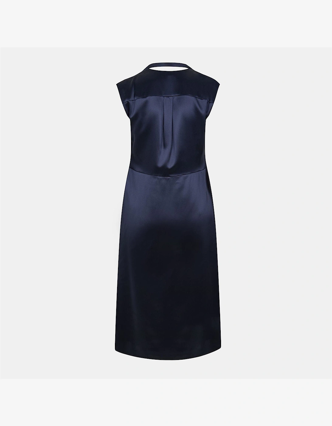 Tie Neck Mini Skater Dress