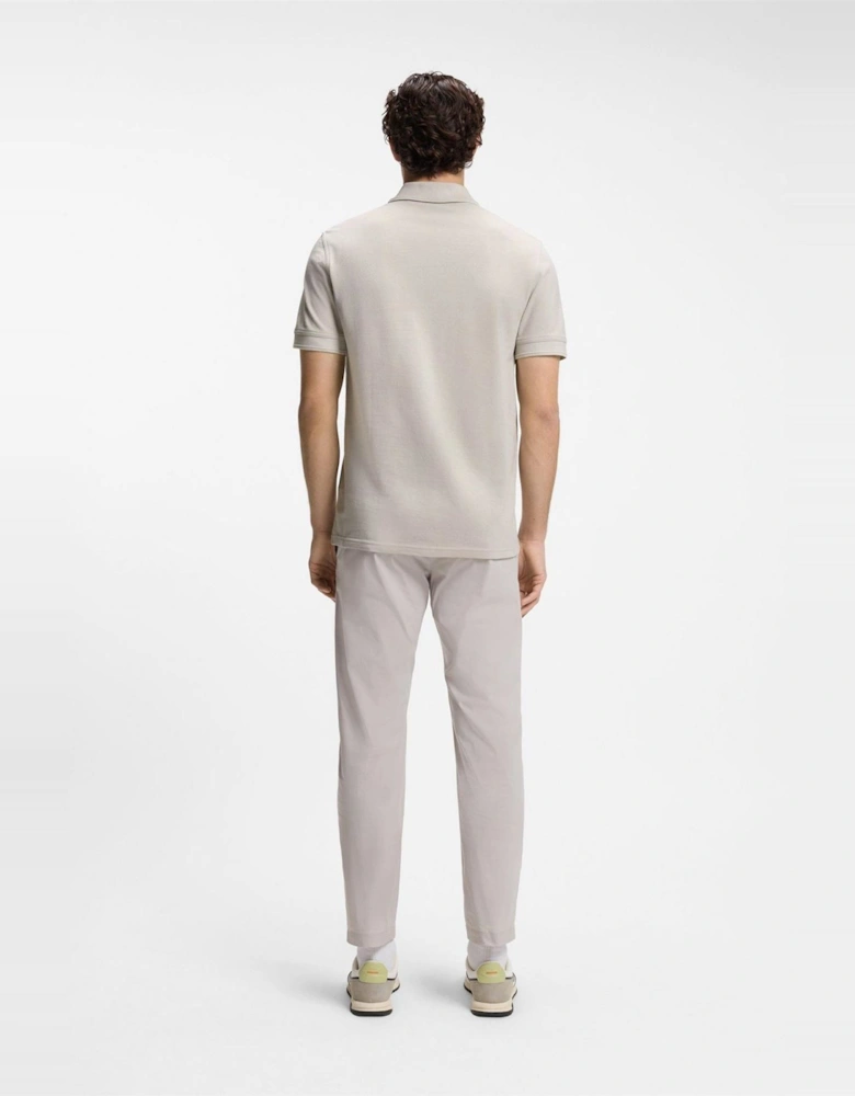 Wordmark Collared Neck Short Sleeve Polo Shirt