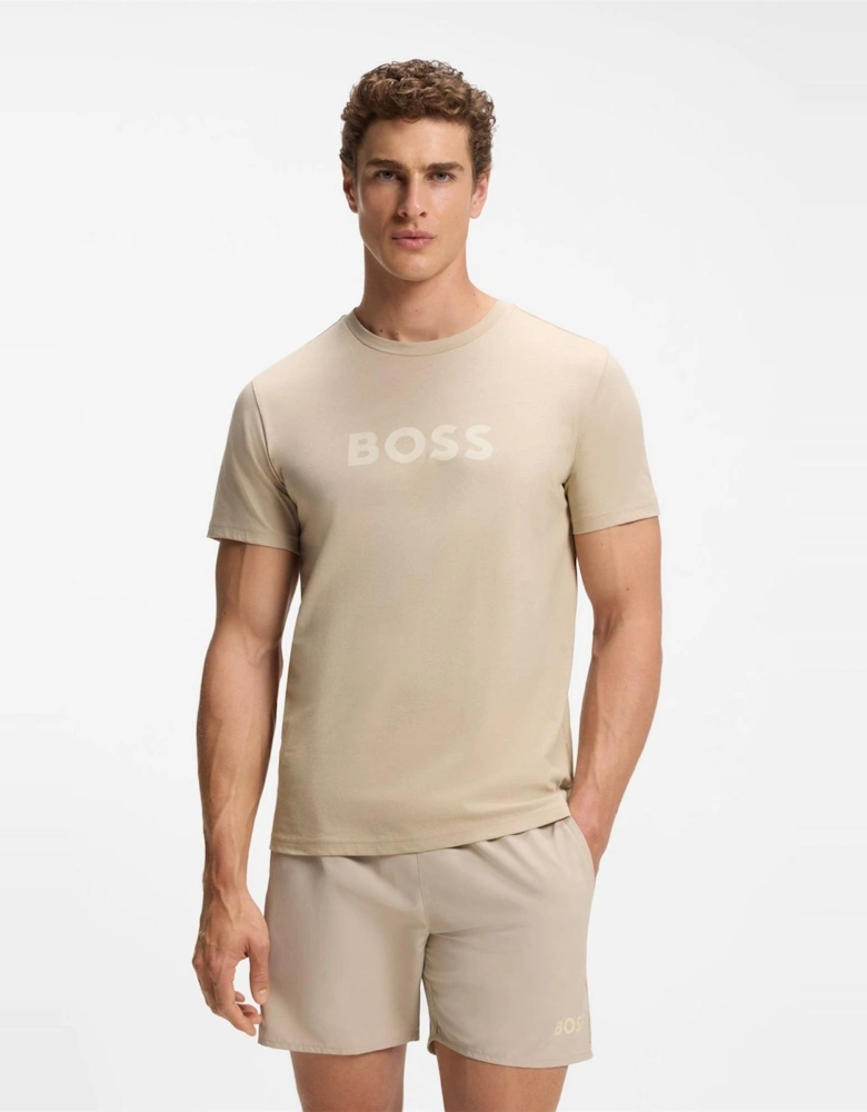 Wordmark Printed Logo Crew Neck Short Sleeve T-Shirt