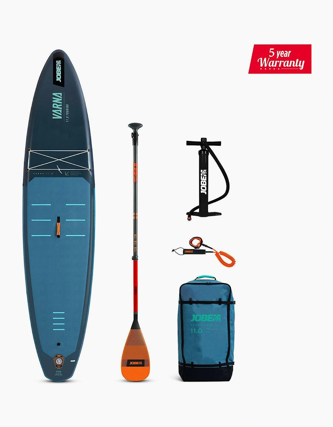 Jobe Unisex Blue Aero Varna Sup Lite Paddle Board 11.0 Package - Size One Size