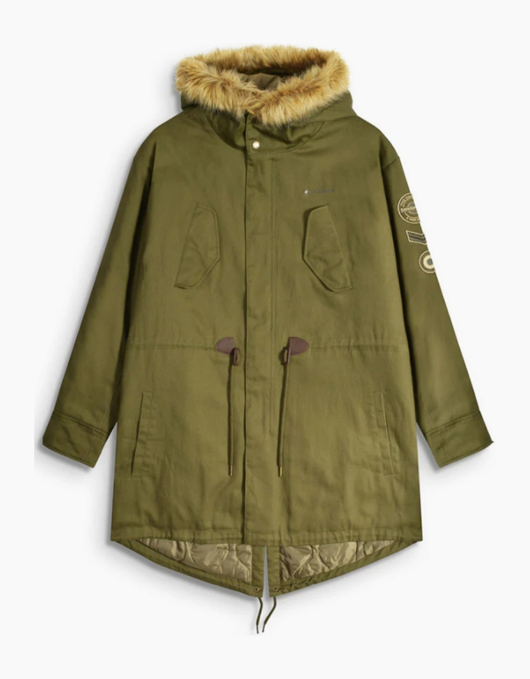 Lambretta Mens Cotton Canvas Parka Jacket, 2 of 1