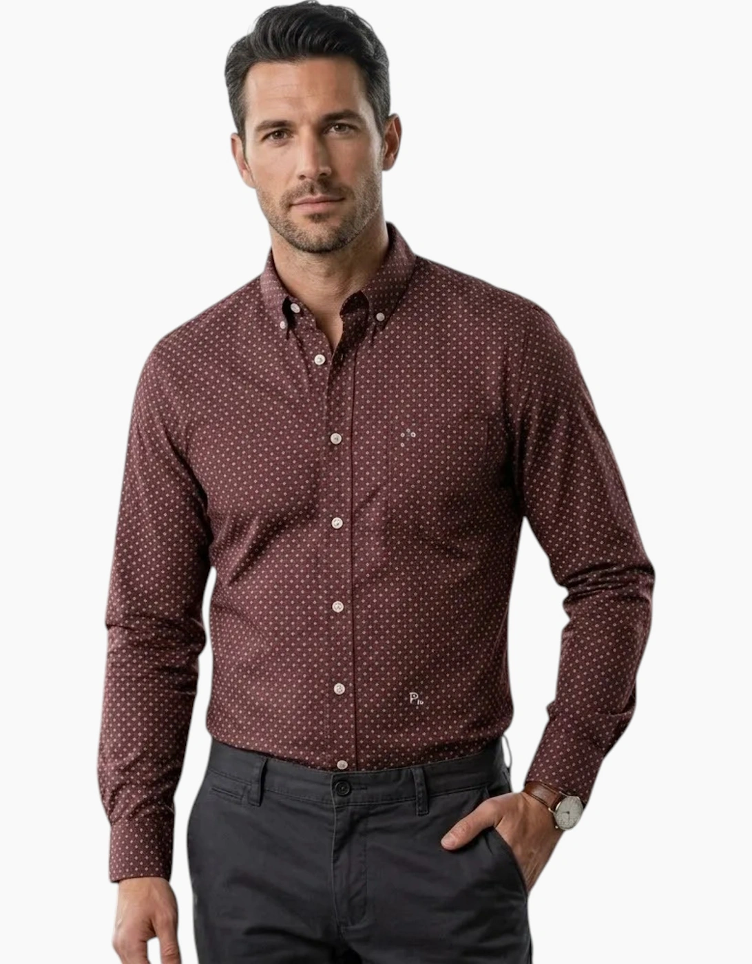 DIESEL S BLANCA 0WALH Mens Shirts Long Sleeve Slim Fit Camicia Cotton Shirt NEW, 4 of 3