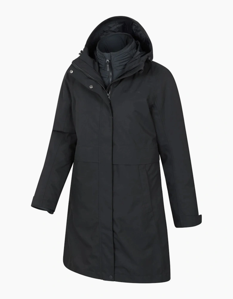 Mountain Warehouse Womens/Ladies Luna 3 in 1 Long Waterproof Jacket