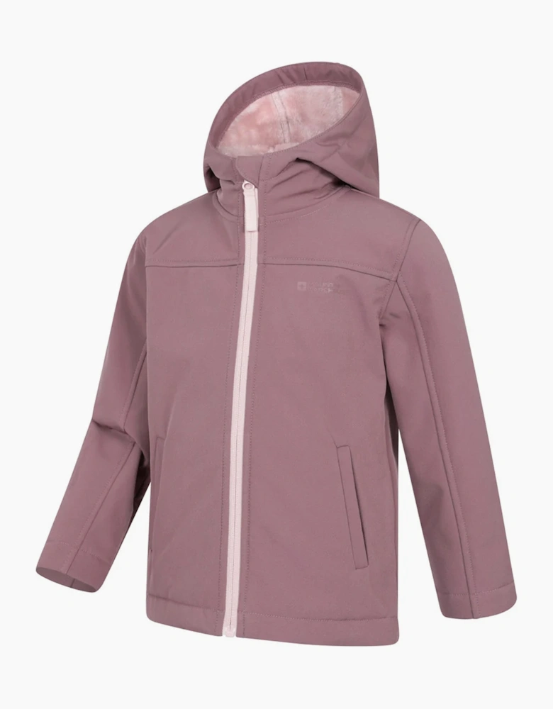 Mountain Warehouse Childrens/Kids Arctic Borg Lined Soft Shell Jacket
