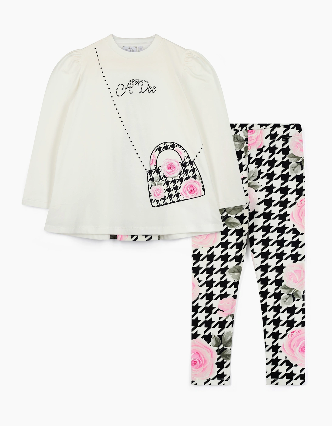 A DEE ARABELLA HOUNDSTOOTH PRINT LEGGING SET W261510