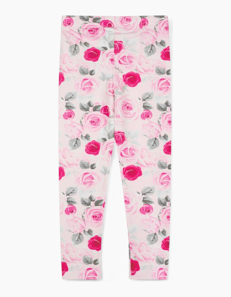 A DEE ADELINE ROSE PRINT PEPLUM LEGGING SET W261501