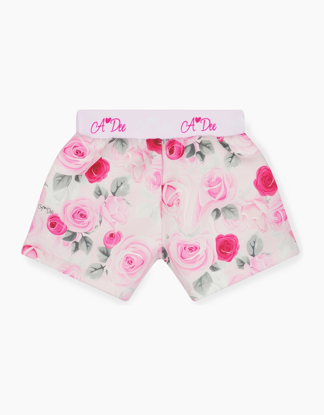 A DEE AMAYA ROSE PRINT SHORT SET W261506