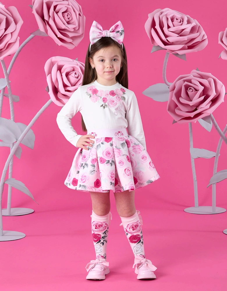 A DEE ARIELLA ROSE PRINT SKIRT SET W261505
