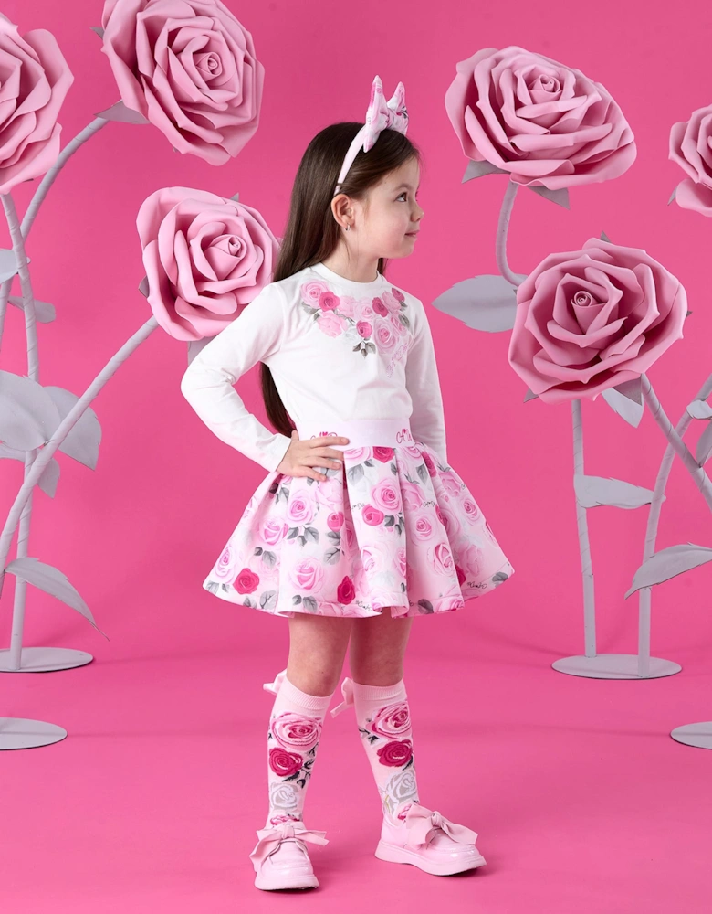 A DEE ARIELLA ROSE PRINT SKIRT SET W261505