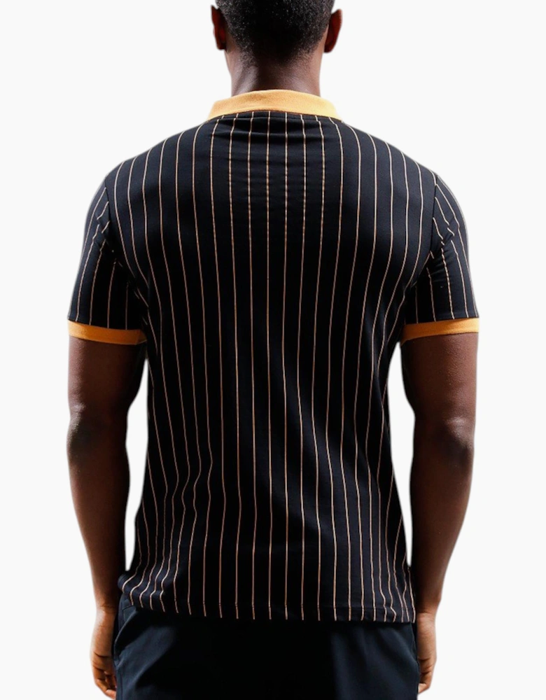 Fila Mens Polo Shirt Classic Striped Polo Short Sleeve Cotton Summer Polo