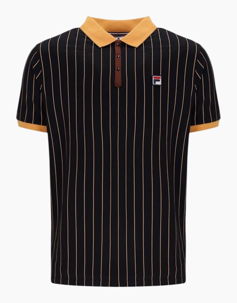 Fila Mens Polo Shirt Classic Striped Polo Short Sleeve Cotton Summer Polo