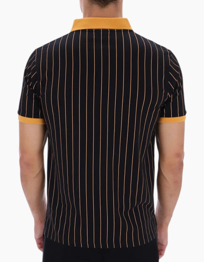 Fila Mens Polo Shirt Classic Striped Polo Short Sleeve Cotton Summer Polo