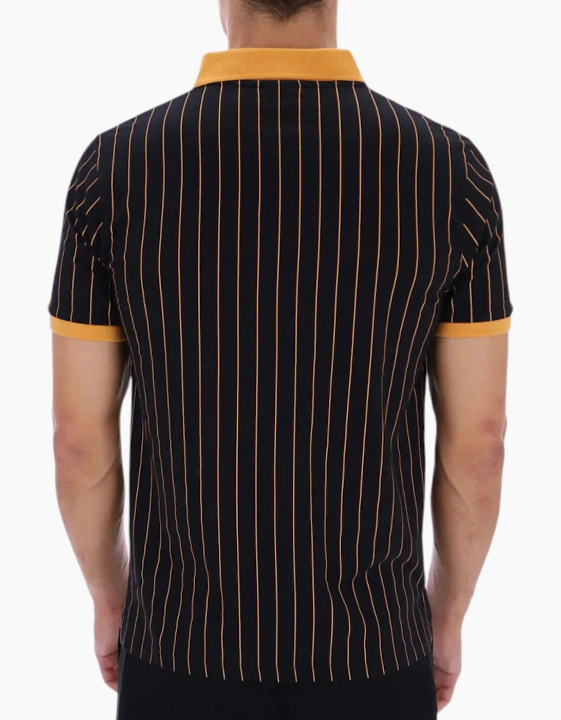 Fila Mens Polo Shirt Classic Striped Polo Short Sleeve Cotton Summer Polo