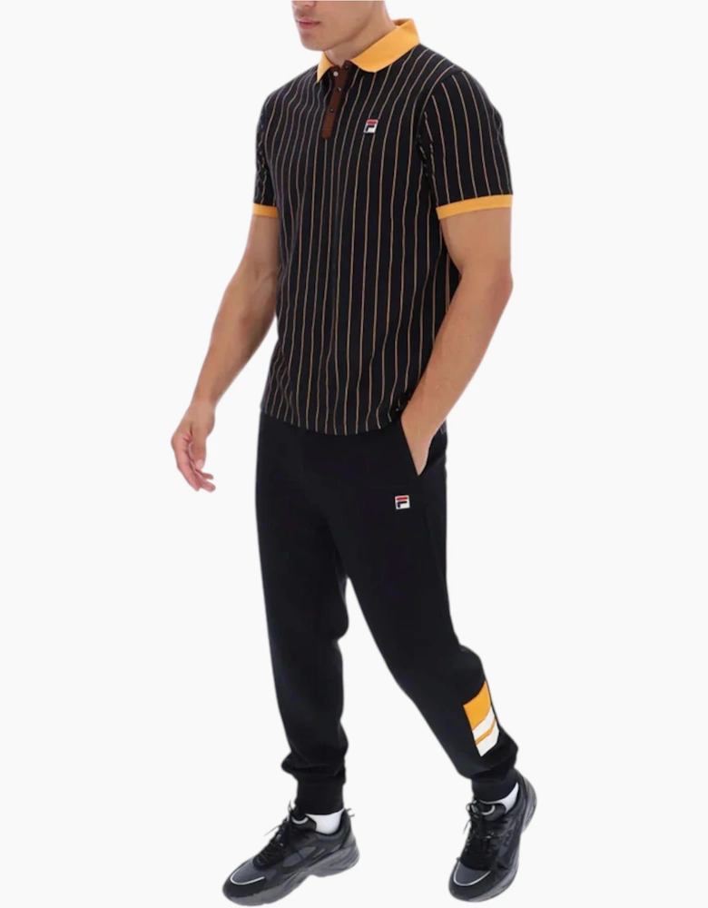 Fila Mens Polo Shirt Classic Striped Polo Short Sleeve Cotton Summer Polo