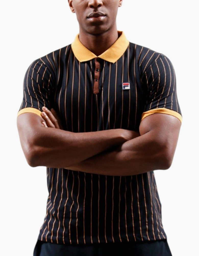 Fila Mens Polo Shirt Classic Striped Polo Short Sleeve Cotton Summer Polo