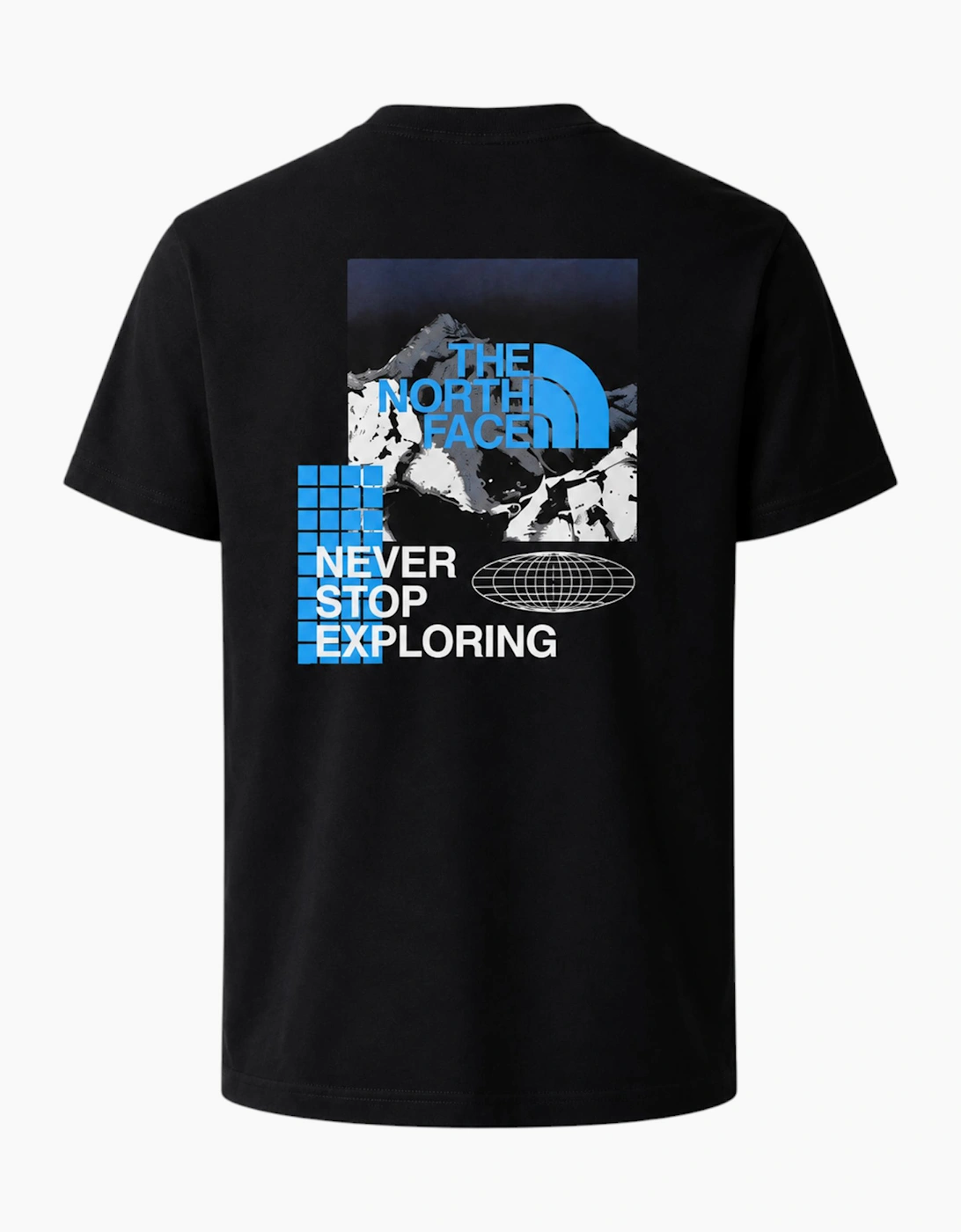 The North Face Men's The North Face Mens T Shirt Energy Graphic Crew Neck Short Sleeve Soft Cotton Tee - Black