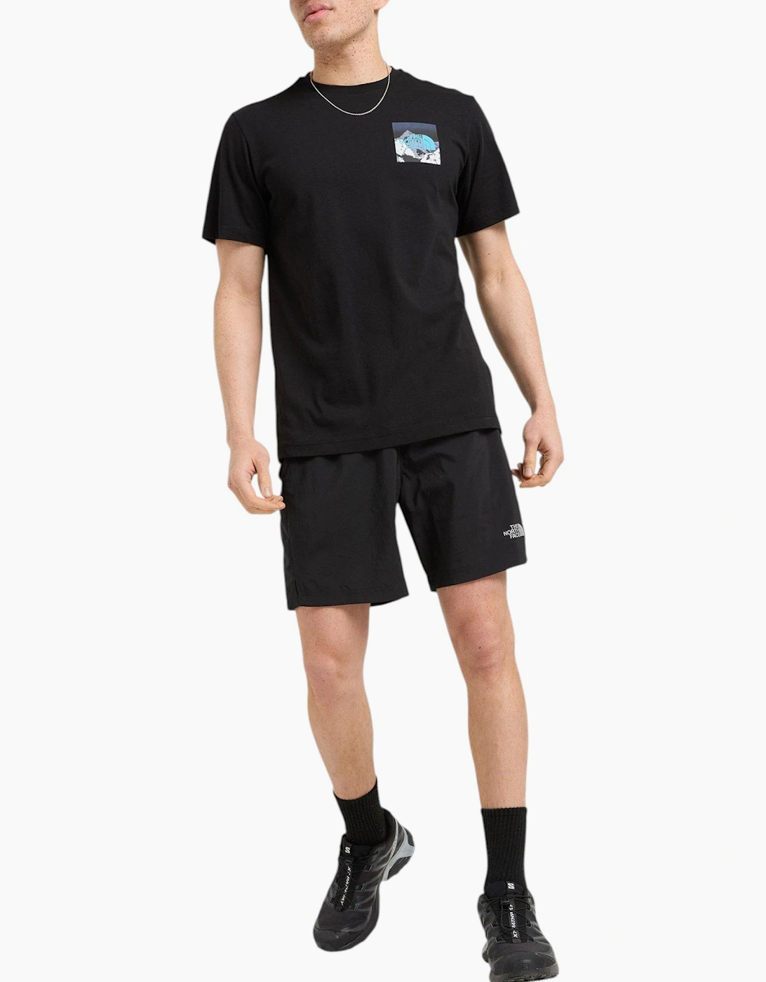 The North Face Mens T Shirt Energy Graphic Crew Neck Short Sleeve Soft Cotton Tee